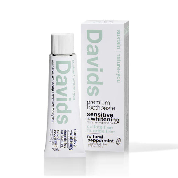 David's travel size premium natural toothpaste is made using the highest quality natural ingredients to safely & effectively whiten teeth, fight plaque, and freshen breath. Hydroxyapatite. Made easy to travel with!