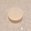 Eco Beige cream color conditioner bar in eucalyptus peppermint scent. Made locally in Vancouver