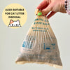 Eco-friendly, biodegradable and compostable dog poop bags! The mini cornstarch poop bags have been designed to offer a more sustainable and eco-friendly alternative to conventional plastic pet waste bags.