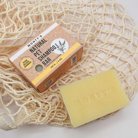 Made from all natural, Vegan ingredients, this soap bar is designed to be used on your pet during bath time. Naturally scented, this bar creates a beautiful lather and leaves your pets coat smooth, silky, shiny and most importantly CLEAN!