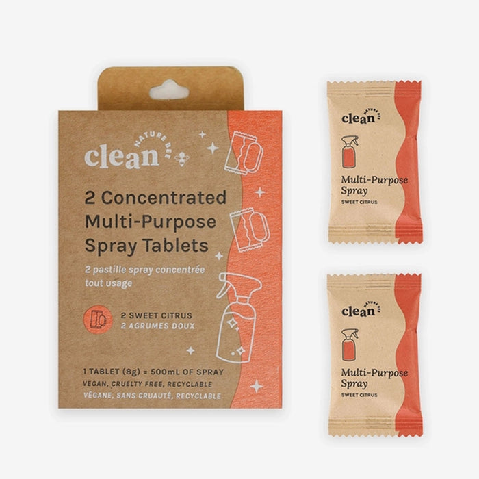 Keep your surfaces squeaky-clean the eco-friendly way with these dissolvable cleaning tablets! Not only does it leave your area with sweet citrus scent, it also helps eliminates the need to buy another plastic bottle cleaner! The tablet is formulated with eco-friendly, vegan, and biodegradable ingredients which puts no harm to our planet and health!