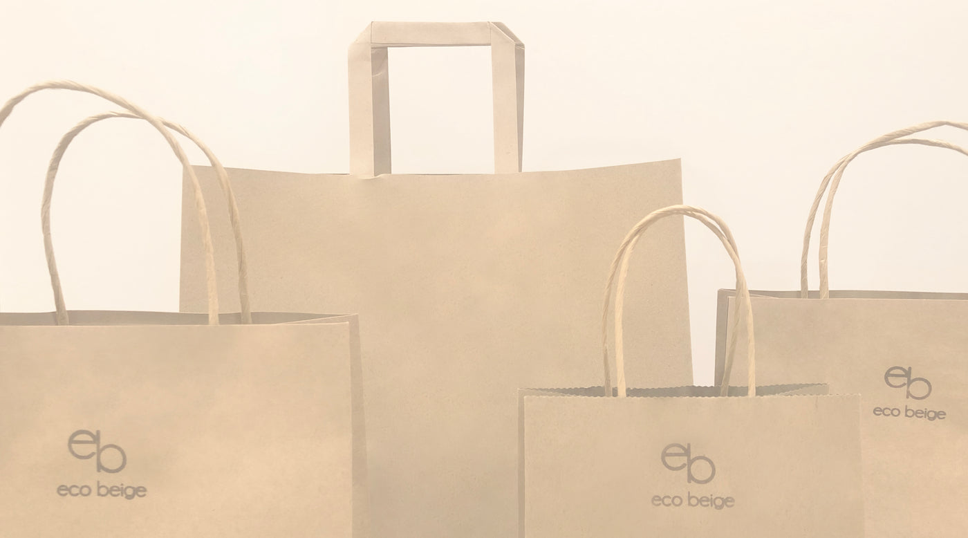Eco Beige home page theme local pickup kraft bags