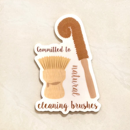 Cute waterproof sticker with your daily dose of eco-journey motivation! If you've made the switch yucky plastic cleaning tools to natural ones, take this sticker as a badge to show the world!