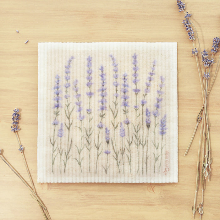 This beautiful Lavender Sponge Cloth is a great addition to a more sustainable home. Sponge cloth is one of the most incredible and eco-friendly house cleaning tool. It replaces up to 17 paper towel rolls, preventing lots of single-use waste in the household. The cloth is also super absorbent, great for picking up liquid spill. It is machine washable and dries super quickly leaving no odor behind! Remember, it is also fully compost when it's time to replace one!