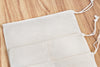 Set of 3 cotton bulk food bags on top of each others. Size measures: 28x20cm/28x33cm/28x43cm.
