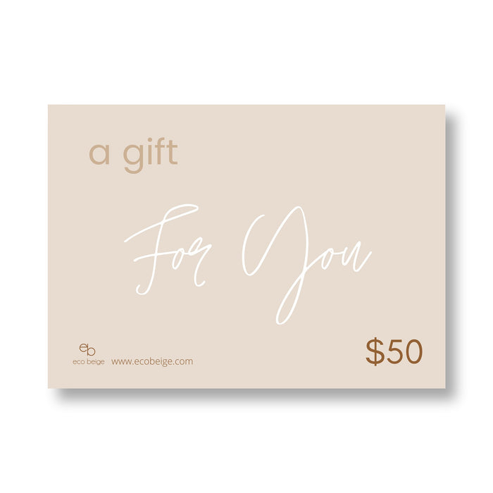 Eco Beige Gift Cards