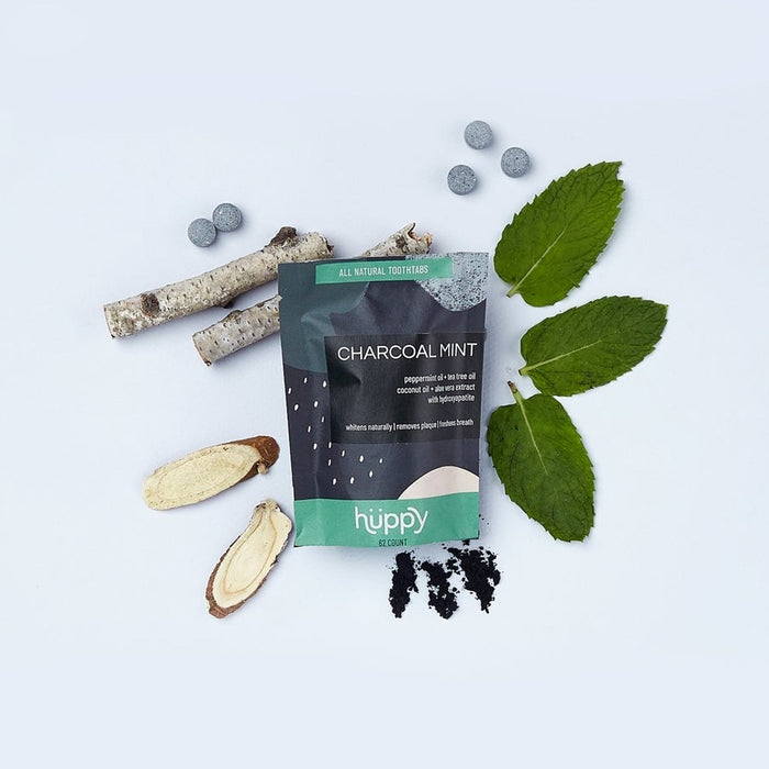 Natural Toothpaste Tablets Refill- Charcoal Mint