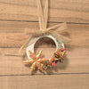 Scentlemen Studio Rustic Holiday Ornament Plaster Freshener made with natural winter collectable , neutral tone with wood background.