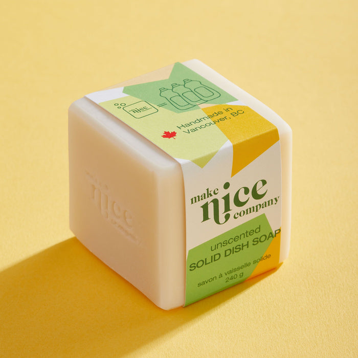 Charcoal Solid Dish Soap- Make Nice Company– Eco Beige